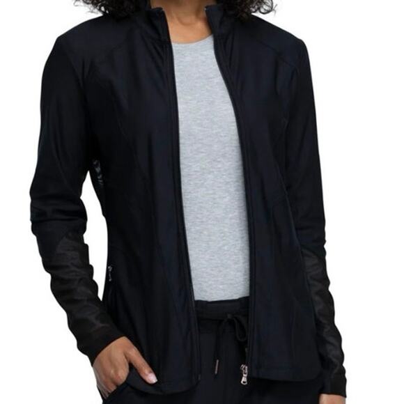 Cherokee Form Women's Zip Front Scrub Jacket CK390 - Picture 7 of 9